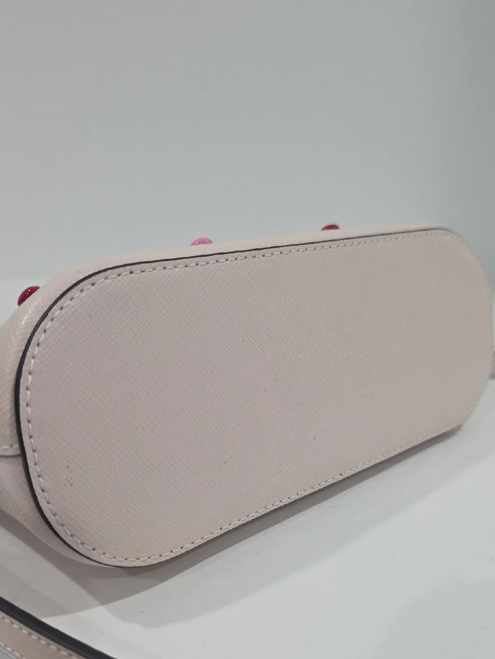 NWT ✅  Kate Spade SPENCER Heart Studs XLC Small Dome Crossbody POWDERED SUGAR